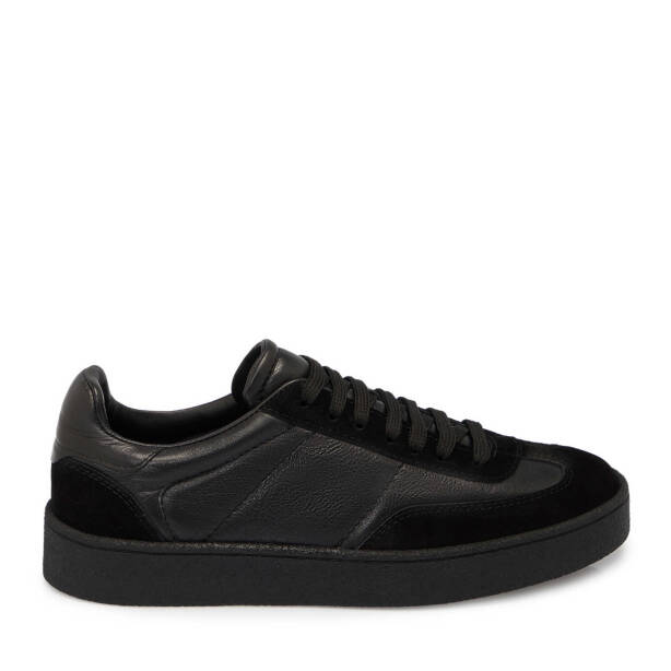 Siyah Süet Deri Erkek Sneaker - E25S1AY57486-A01 - 3