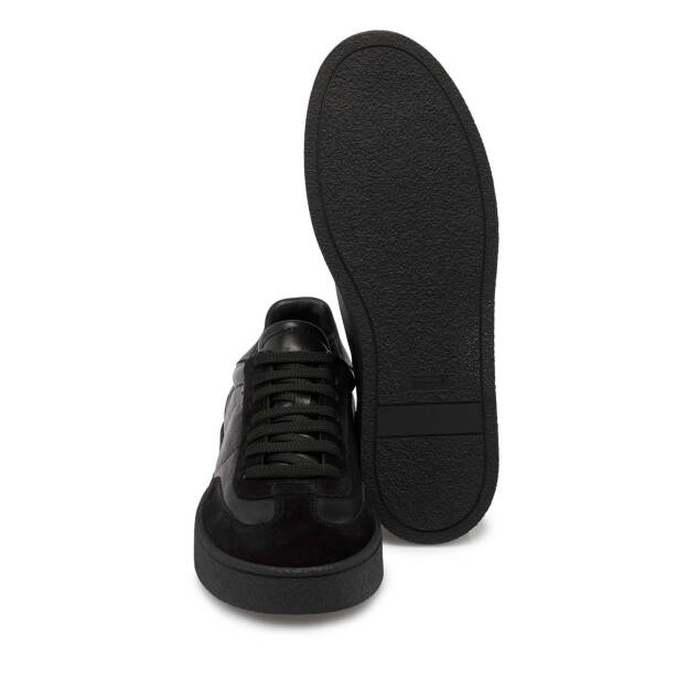 Siyah Süet Deri Erkek Sneaker - E25S1AY57486-A01 - 4