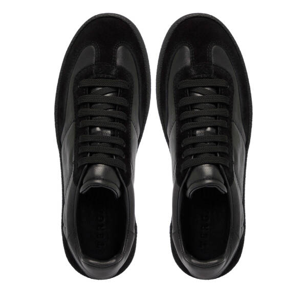 Siyah Süet Deri Erkek Sneaker - E25S1AY57486-A01 - 5