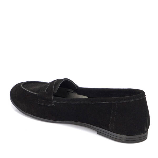 Siyah Hakiki Süet Deri Kadın Babet - K25I1AY67762-A01 - 3