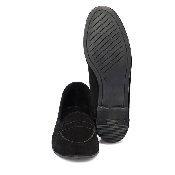 Siyah Hakiki Süet Deri Kadın Babet - K25I1AY67762-A01 - 4