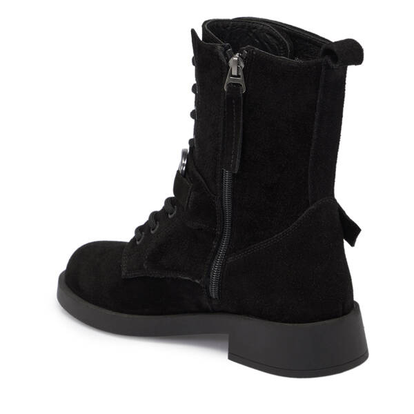 Siyah Süet Deri Kadın Bot - K24K1BT67740-A01 - 2