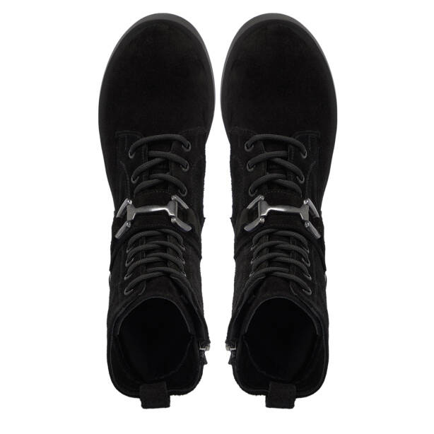 Siyah Süet Deri Kadın Bot - K24K1BT67740-A01 - Tergan