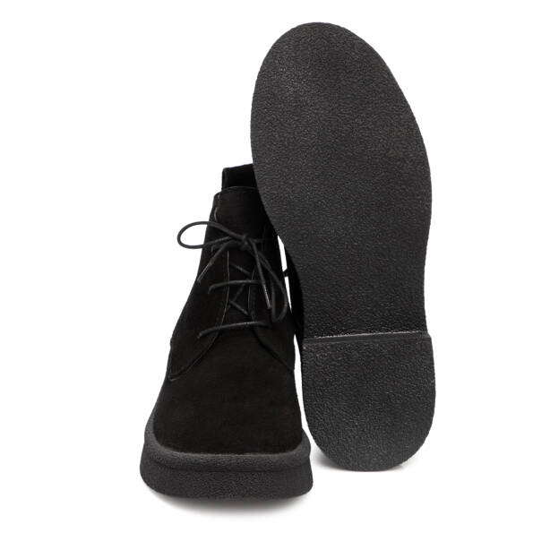 Siyah Süet Deri Kadın Bot - K25K1BT68143-A01 - 4