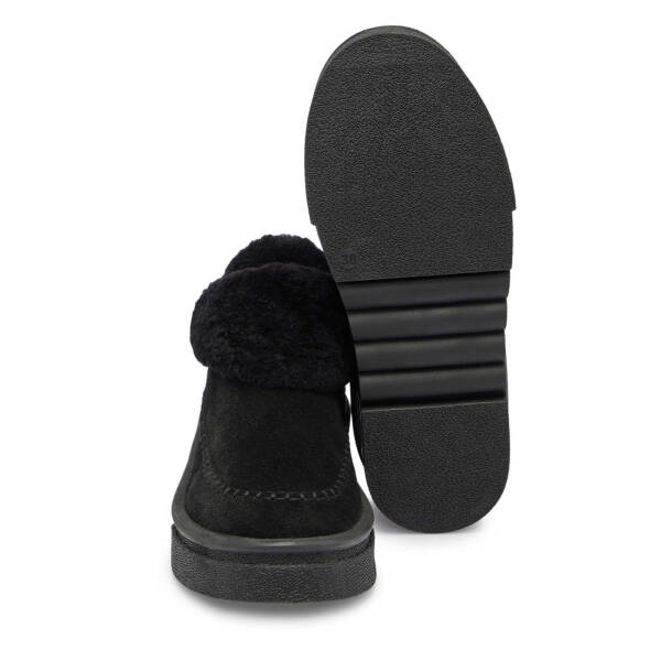 Siyah Süet Deri Kadın Bot - K25K1BT68158-A01 - 4