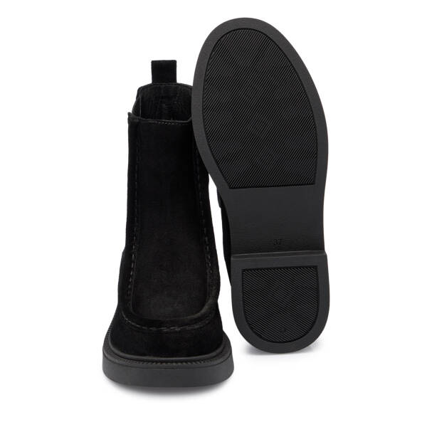 Siyah Süet Deri Kadın Bot - K25K1BT68248-A01 - 4