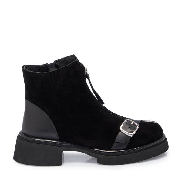 Siyah Süet Deri Kadın Bot - K25K1BT68268-A01 - 3