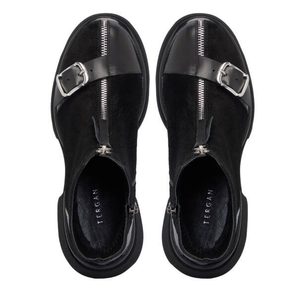 Siyah Süet Deri Kadın Bot - K25K1BT68268-A01 - 5