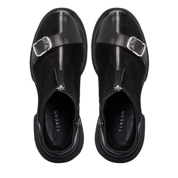 Siyah Süet Deri Kadın Bot - K25K1BT68268-A01 - 5