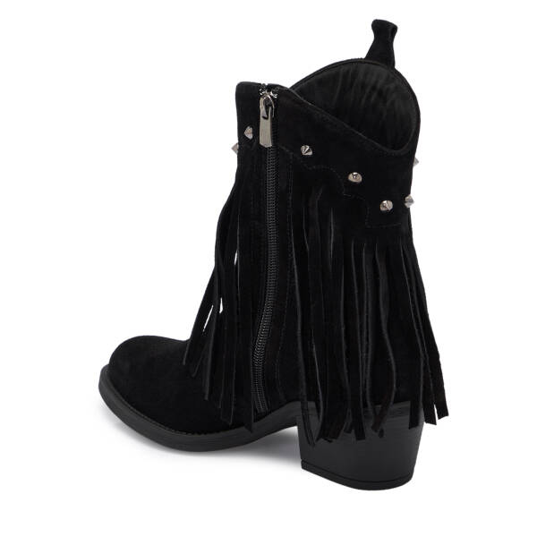 Siyah Hakiki Süet Deri Kadın Bot - K25K1BT68313-A01 - 3