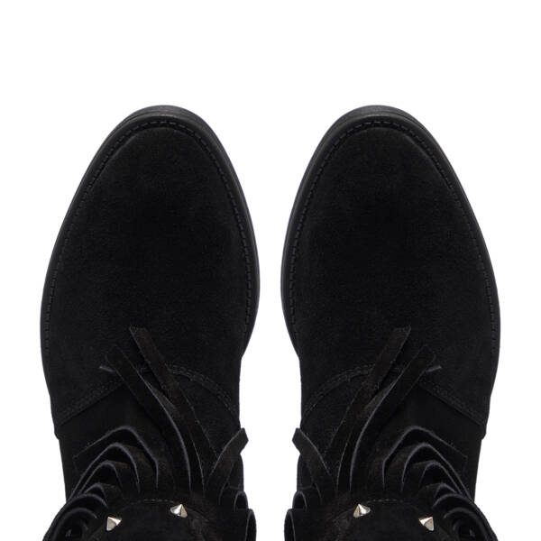 Siyah Hakiki Süet Deri Kadın Bot - K25K1BT68313-A01 - 5