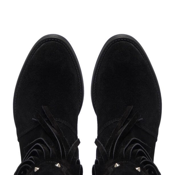 Siyah Süet Deri Kadın Bot - K25K1BT68313-A01 - 5