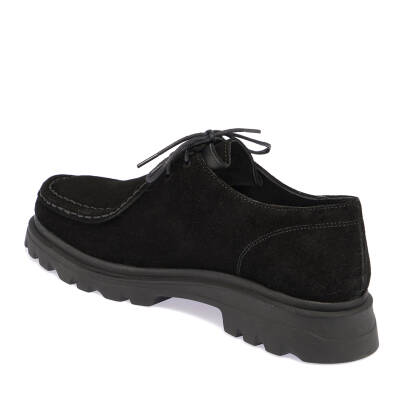  Siyah Süet Deri Kadın Casual Ayakkabı - K24I1AY67369-A01 - 2