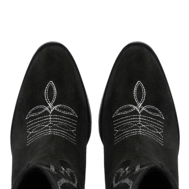 Siyah Süet Deri Kadın Casual Bot - K23K1BT66943-A01 - 5