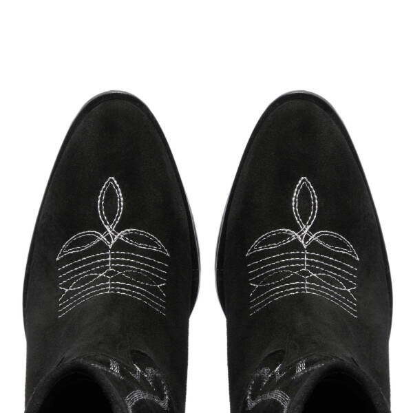 Siyah Süet Deri Kadın Casual Bot - K23K1BT66943-A01 - 5