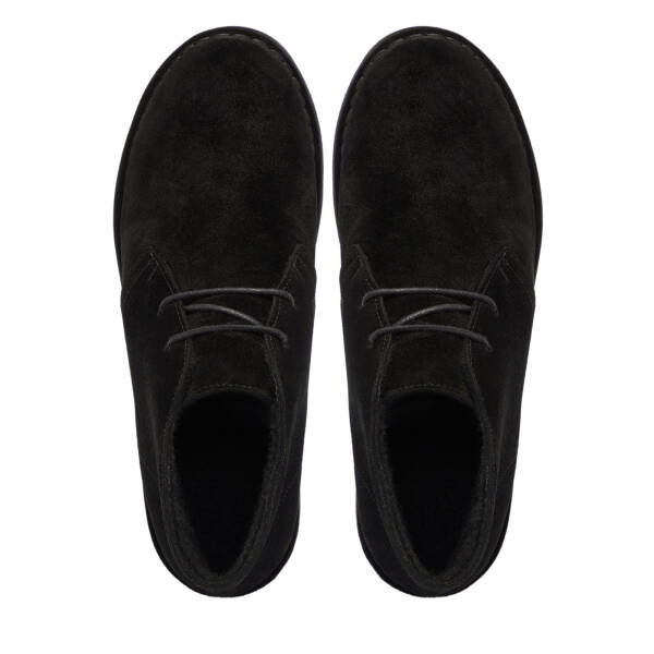 Siyah Süet Deri Kadın Casual Bot - K24K1BT67518-A01 - 5