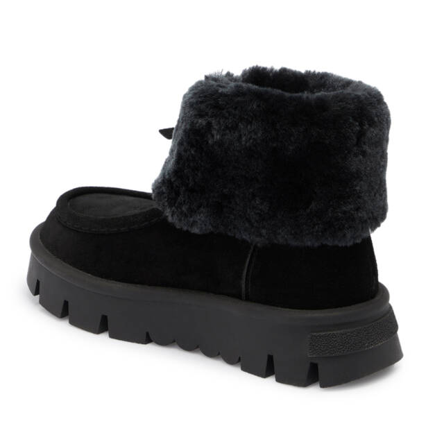 Siyah Süet Deri Kadın Casual Bot - K24K1BT67522-A01 - 2