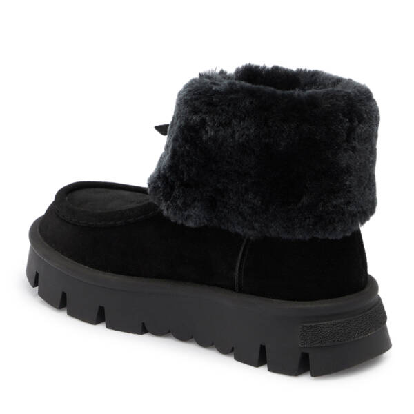 Siyah Süet Deri Kadın Casual Bot - K24K1BT67522-A01 - 2