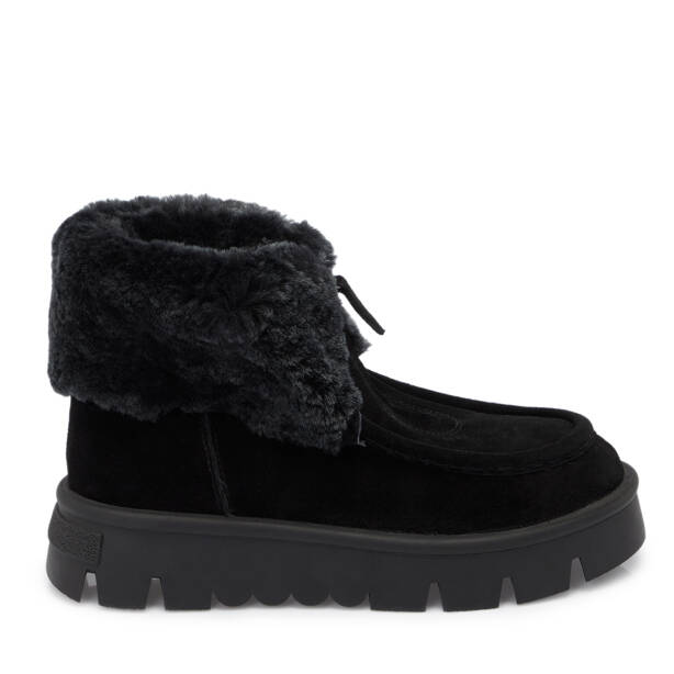 Siyah Süet Deri Kadın Casual Bot - K24K1BT67522-A01 - 3