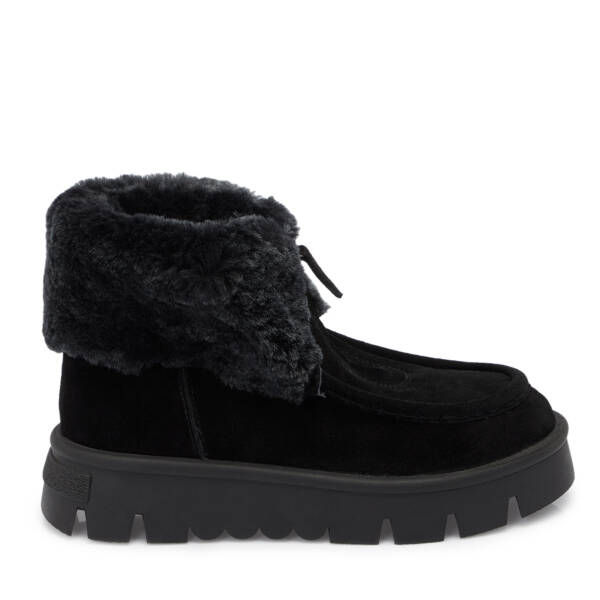 Siyah Süet Deri Kadın Casual Bot - K24K1BT67522-A01 - 3