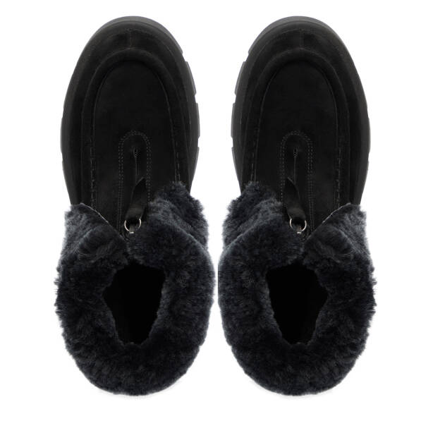 Siyah Süet Deri Kadın Casual Bot - K24K1BT67522-A01 - 5