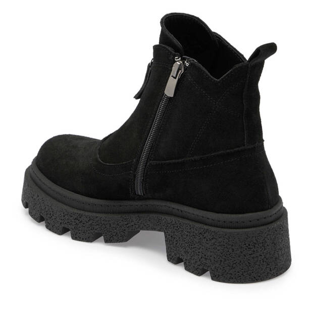 Siyah Süet Deri Kadın Casual Bot - K24K1BT67556-A01 - 2