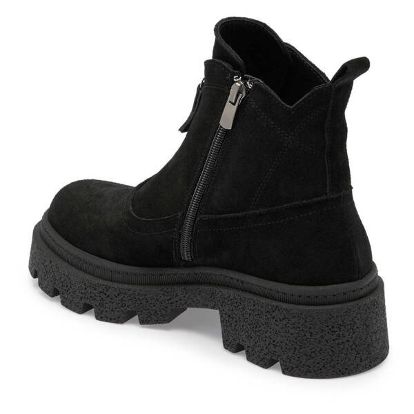 Siyah Süet Deri Kadın Casual Bot - K24K1BT67556-A01 - 2