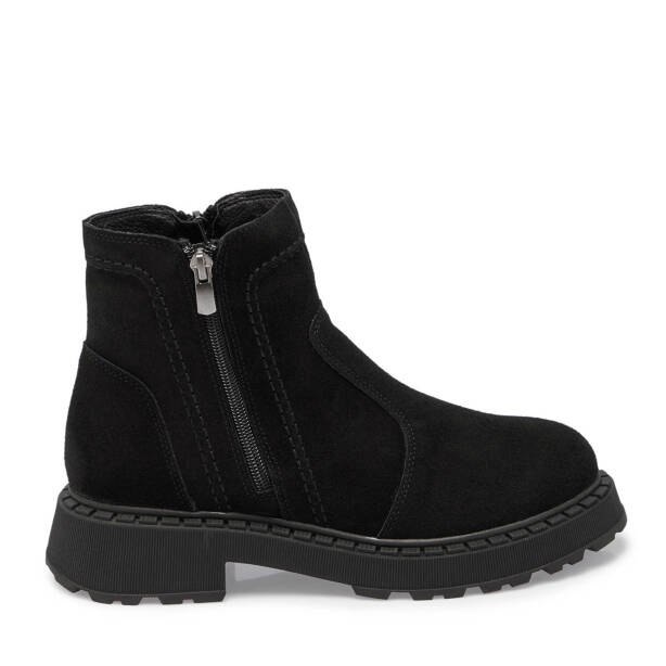 Siyah Süet Deri Kadın Casual Bot - K24K1BT67557-A01 - Tergan