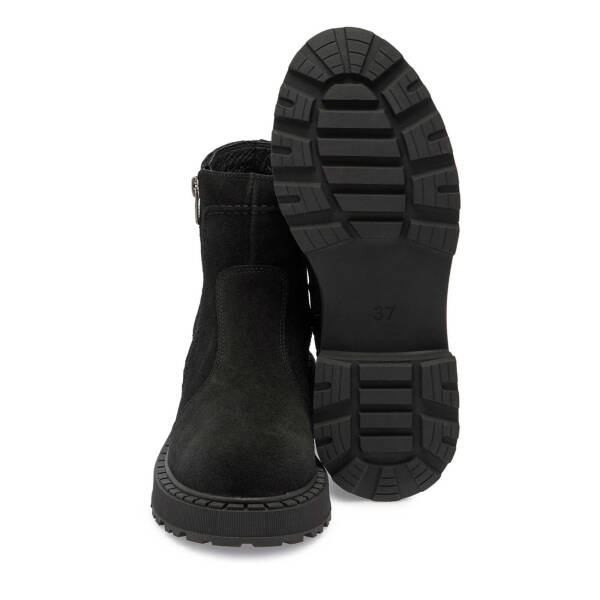 Siyah Süet Deri Kadın Casual Bot - K24K1BT67557-A01 - 4