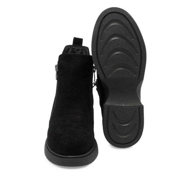 Siyah Süet Deri Kadın Casual Bot - K24K1BT67560-A01 - 4