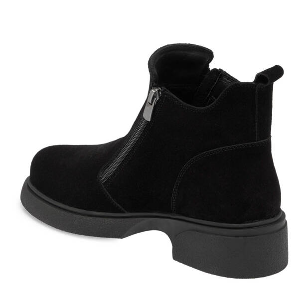 Siyah Süet Deri Kadın Casual Bot - K24K1BT67560-A01 - 2