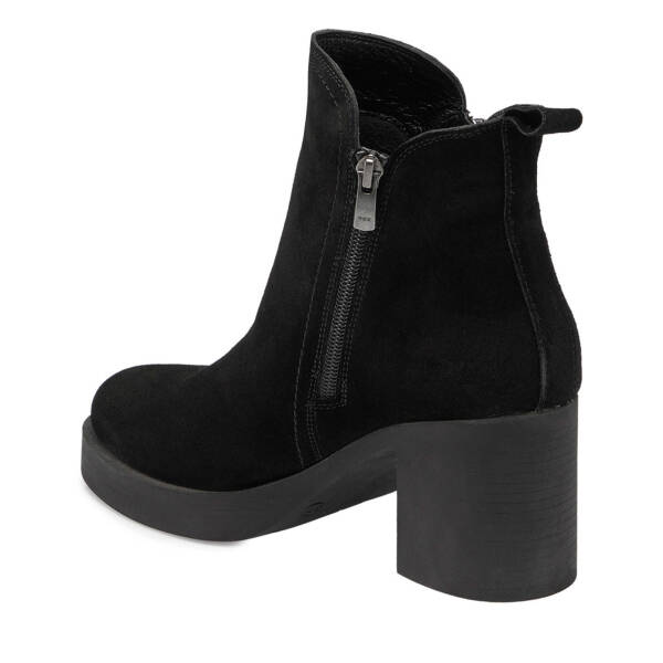 Siyah Süet Deri Kadın Casual Bot - K24K1BT67563-A01 - 2