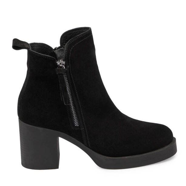 Siyah Süet Deri Kadın Casual Bot - K24K1BT67563-A01 - 3