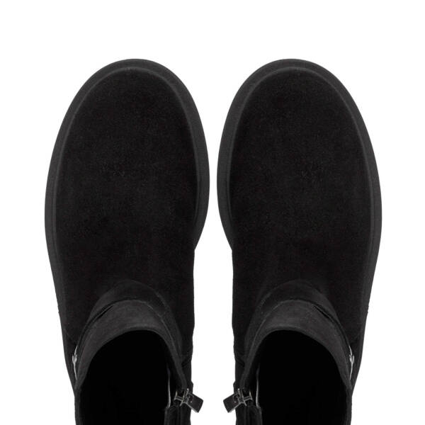 Siyah Süet Deri Kadın Casual Bot - K24K1BT67564-A01 - 5