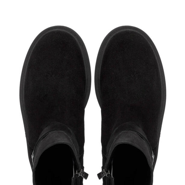 Siyah Hakiki Süet Deri Kadın Casual Bot - K24K1BT67564-A01 - 5