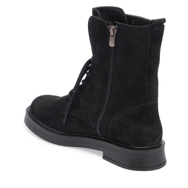 Siyah Süet Deri Kadın Casual Bot - K24K1BT67615-A01 - 2