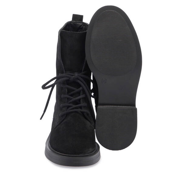 Siyah Süet Deri Kadın Casual Bot - K24K1BT67615-A01 - 4