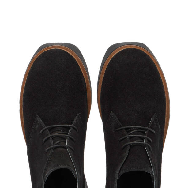 Siyah Süet Deri Kadın Casual Bot - K24K1BT67624-A01 - Tergan