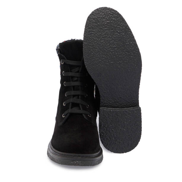Siyah Süet Deri Kadın Casual Bot - K24K1BT67661-A01 - Tergan