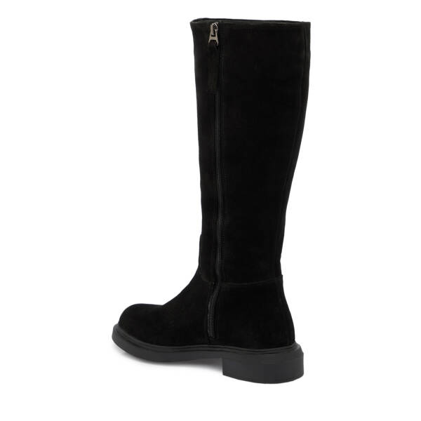 Siyah Süet Deri Kadın Casual Çizme - K24K1CM67745-A01 - 2