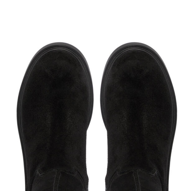 Siyah Süet Deri Kadın Casual Çizme - K24K1CM67745-A01 - 5