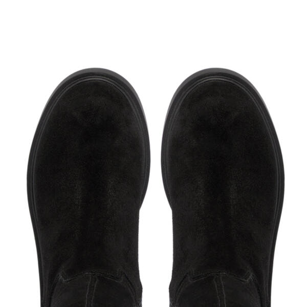 Siyah Süet Deri Kadın Casual Çizme - K24K1CM67745-A01 - 5