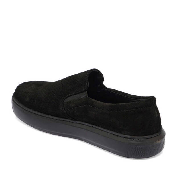 Siyah Süet Deri Kadın Loafer - K24I1AY67368-A01 - 2