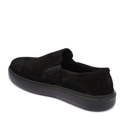 Siyah Süet Deri Kadın Loafer - K24I1AY67368-A01 - 2