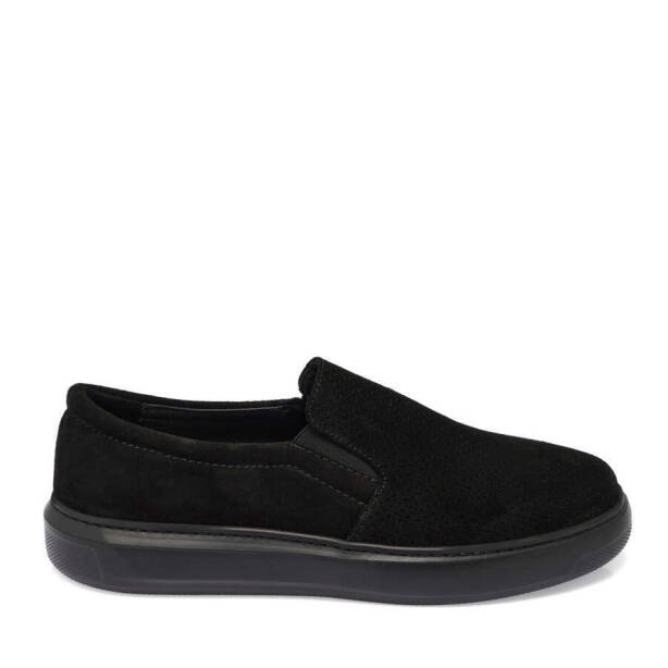 Siyah Süet Deri Kadın Loafer - K24I1AY67368-A01 - 3