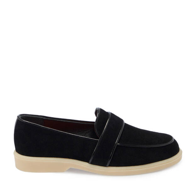 Siyah Süet Deri Kadın Loafer - K25I1AY67908-A01 - 3
