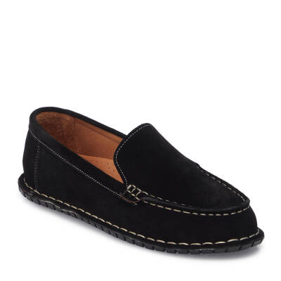  Siyah Süet Deri Kadın Loafer - K25I1AY68010-A01 - 1