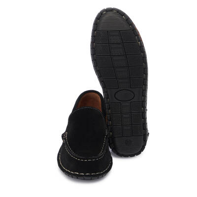  Siyah Süet Deri Kadın Loafer - K25I1AY68010-A01 - 4