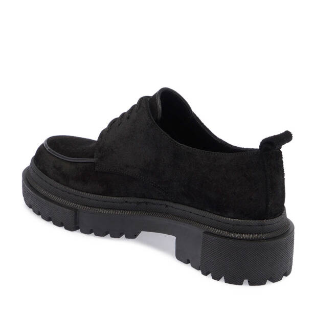 Siyah Süet Deri Kadın Makosen - K24S1AY67542-G16 - 2