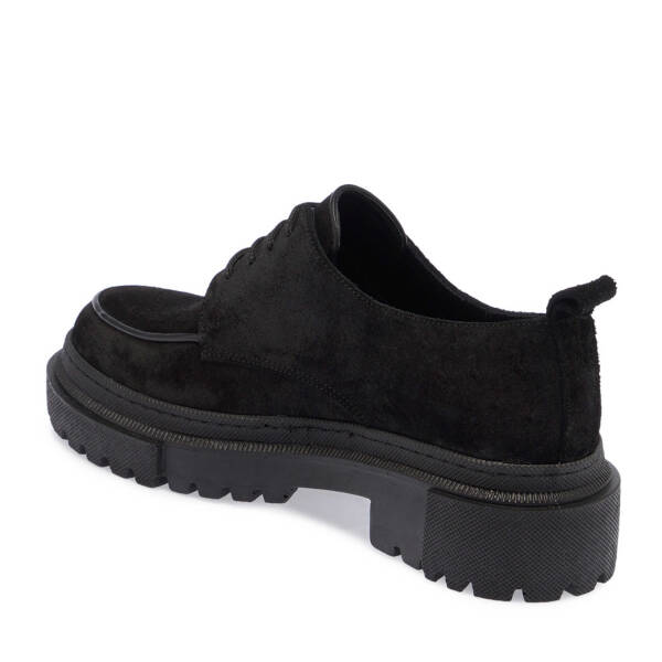 Siyah Süet Deri Kadın Makosen - K24S1AY67542-G16 - 2